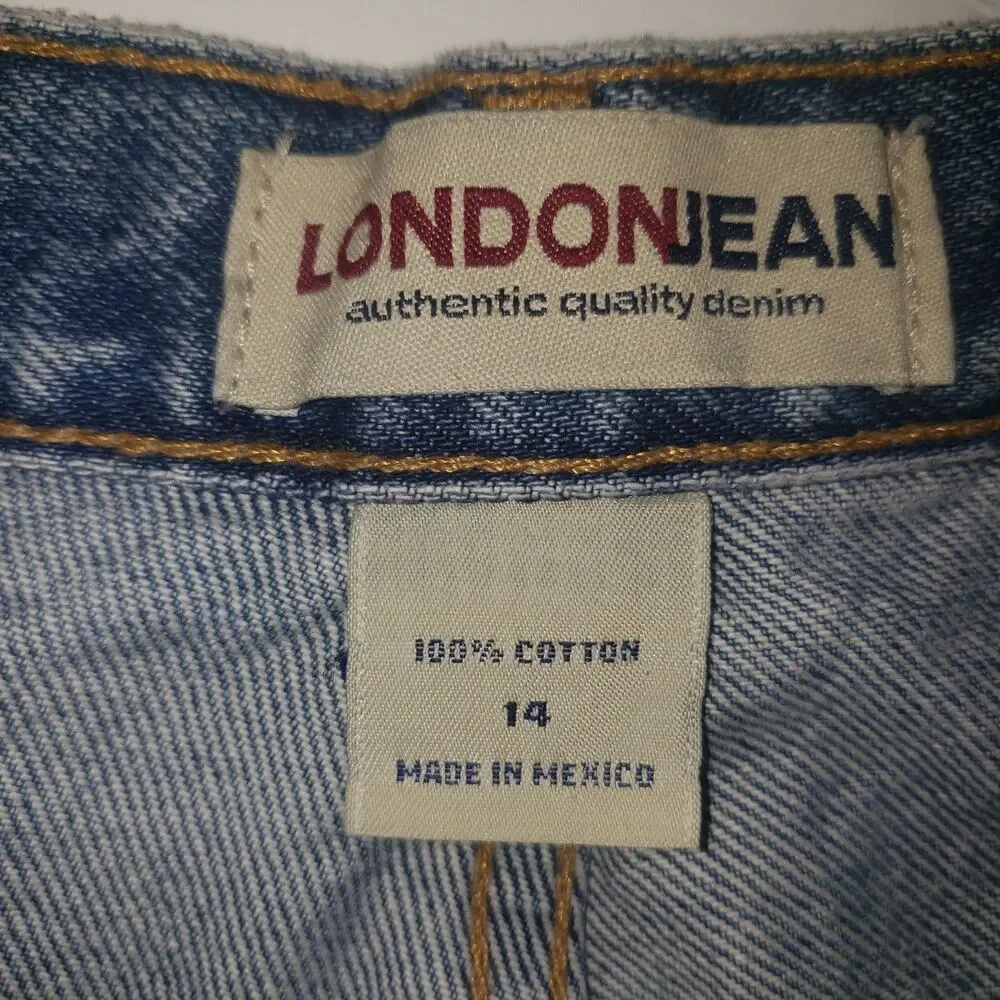 Vintage 90's Y2K LONDON JEAN Denim Jeans Shorts Womens Size 14